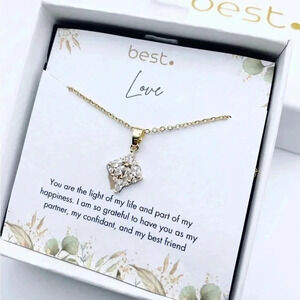 Necklace with message to wife
